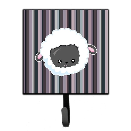 Jensendistributionservices Black Sheep Lamb Face Leash or Key Holder MI1715227